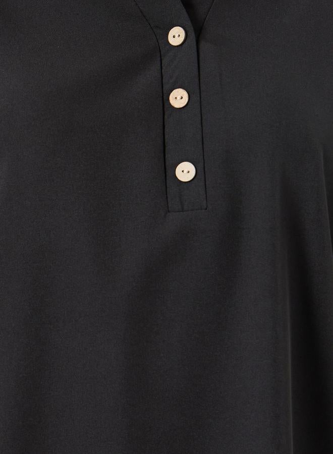 Take Two Women Black Solid Top and Striped Pants Co-Ords - Image 4